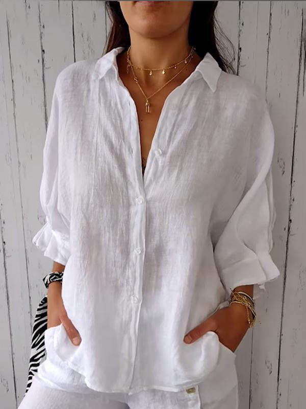Women's Casual Relaxed Linen Top