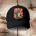 Dj Cat Print Casual Cap
