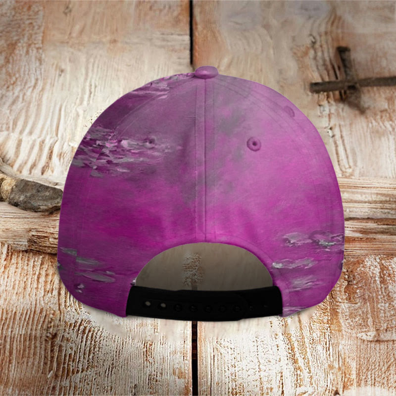 Dashingsoul Women's Oil Painting Cat Print Cap