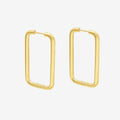 Minimalistic Style Square Hoops