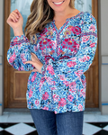 Embroidered Floral Blouse